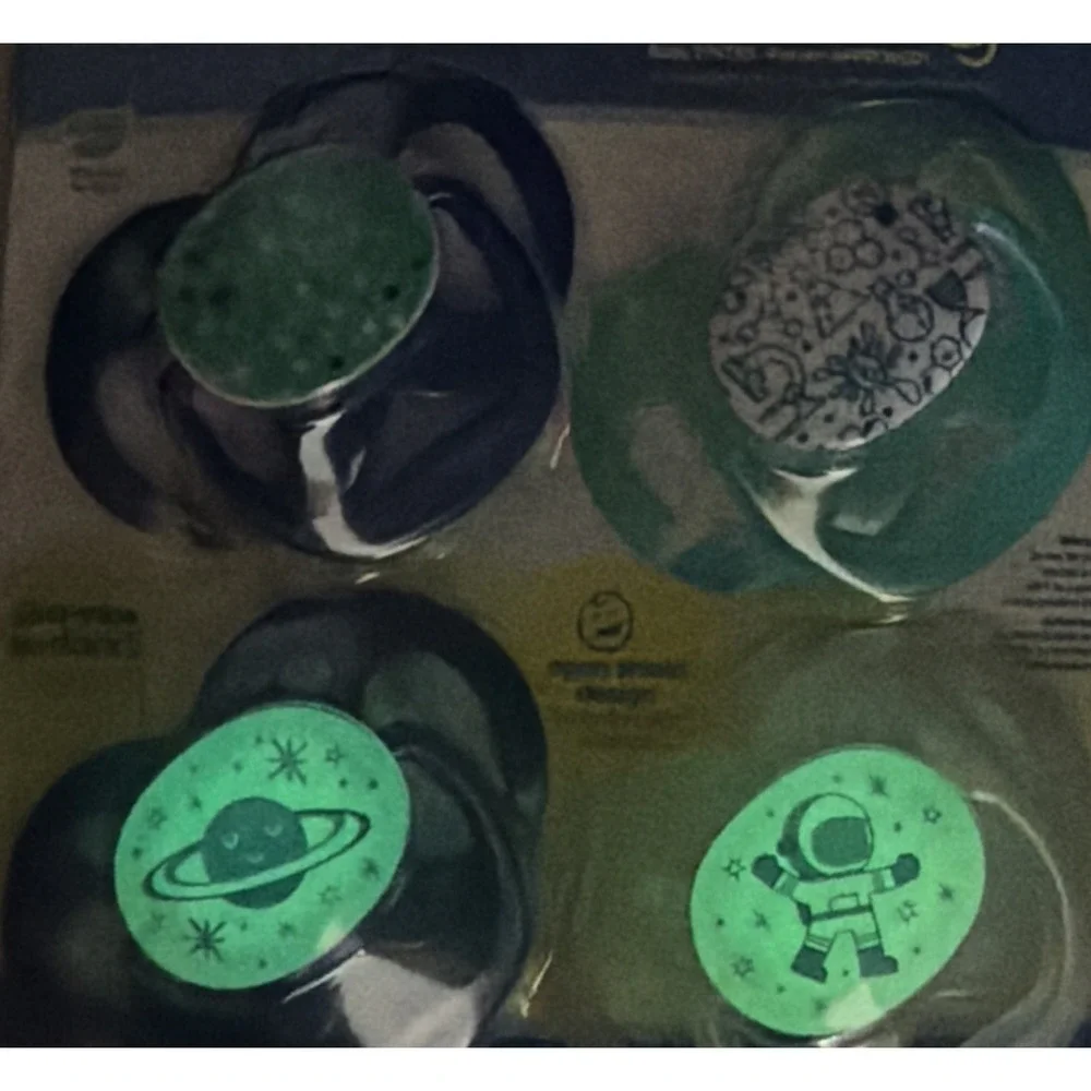 Drl Brown's Advantage Day & Night 4 Pack Pacifiers/Soothers Glow In Dark 6-18 M